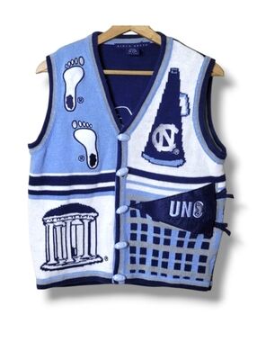 Vintage UNC Tarheels Sweater Vest Size M